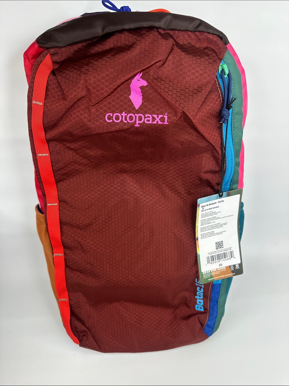 Cotopaxi Batac Del Día 16L Backpack One-of-a-Kind Multicolor Lightweight Daypack